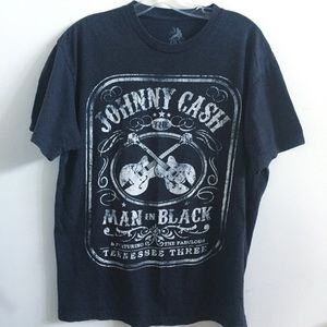 Zion Rootswear Black Johnny Cash 'Man in Black' Graphic Tee